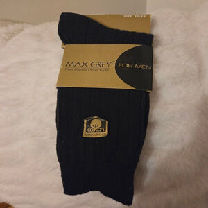 Max grey for men high quality dress socks